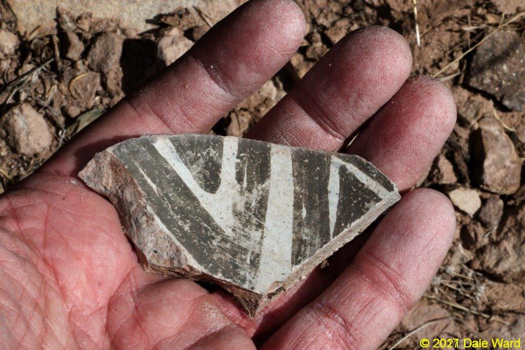 Potsherds from the ground around the ruins