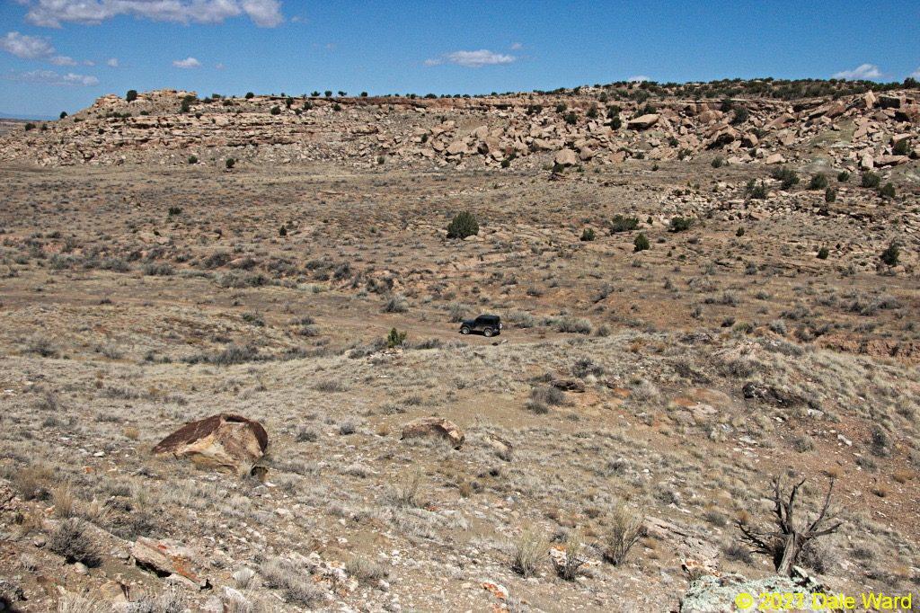 Jeep on the valley floor