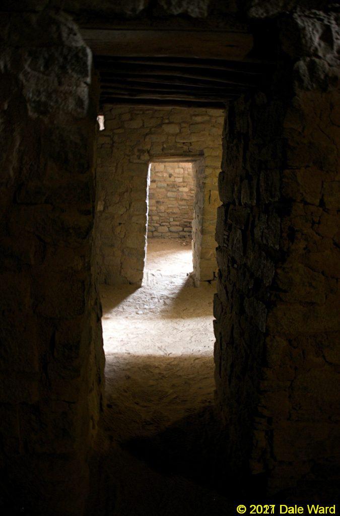 Looking through doorways at Aztec Ruins
