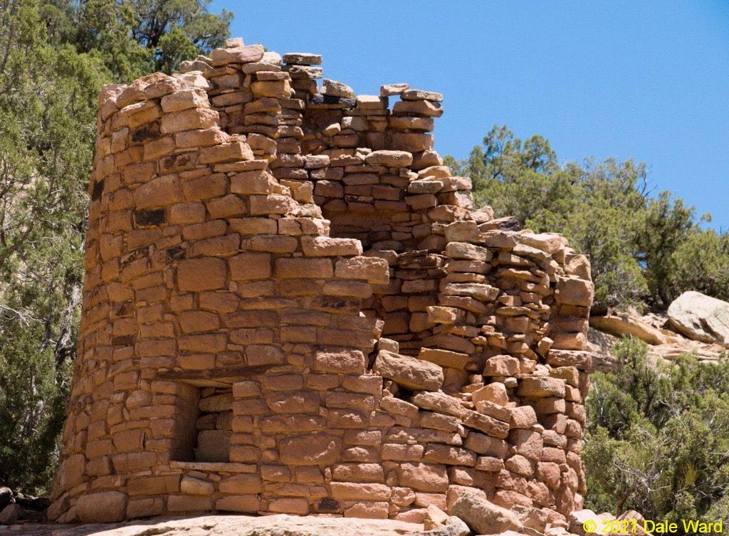 Painted Hand Tower. The window is blocked by an inner wall.