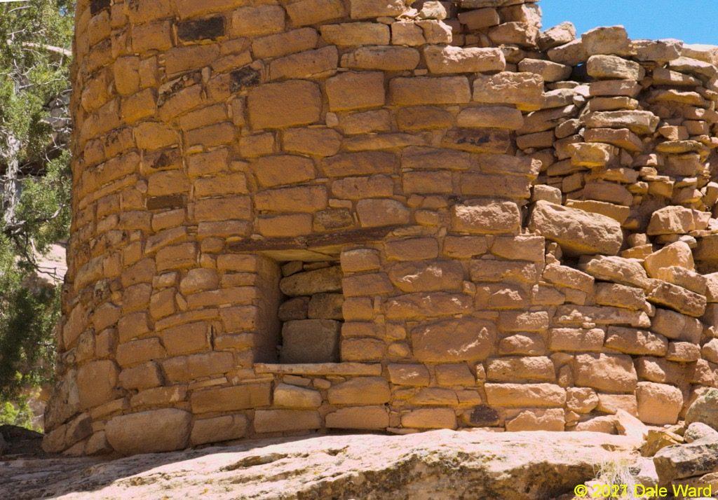 Painted Hand Tower. The window is blocked by an inner wall.